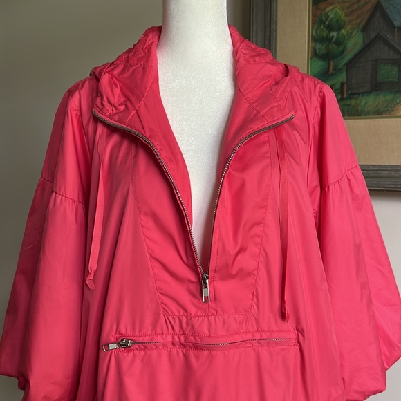 INC International Concept Vibrant Pink Hooded Pullover Jacket.  Lined. Size M - Picture 4 of 11